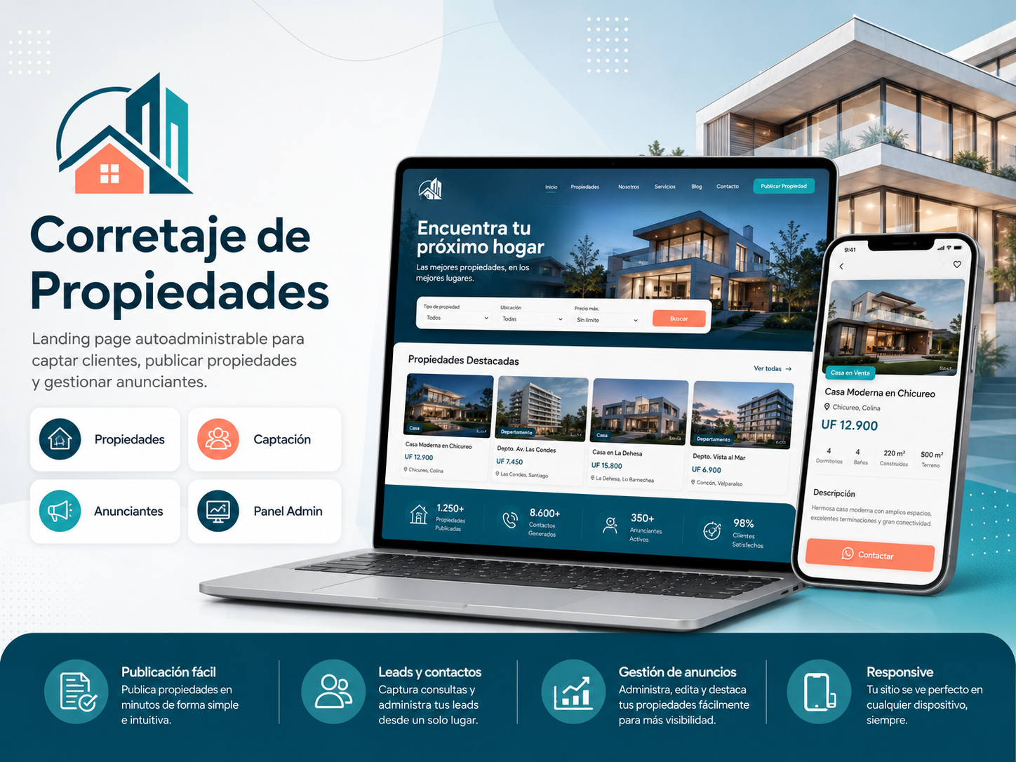 Landing Page para Corredores de Propiedades