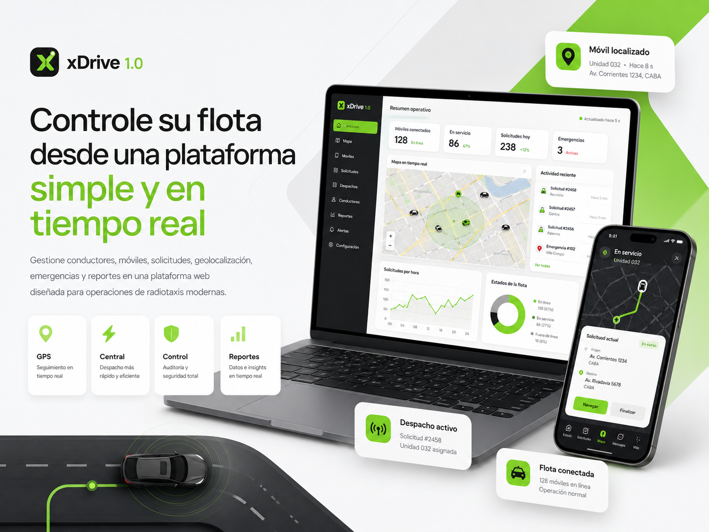 Xdrive1.0 plataforma para seguimiento de transportistas