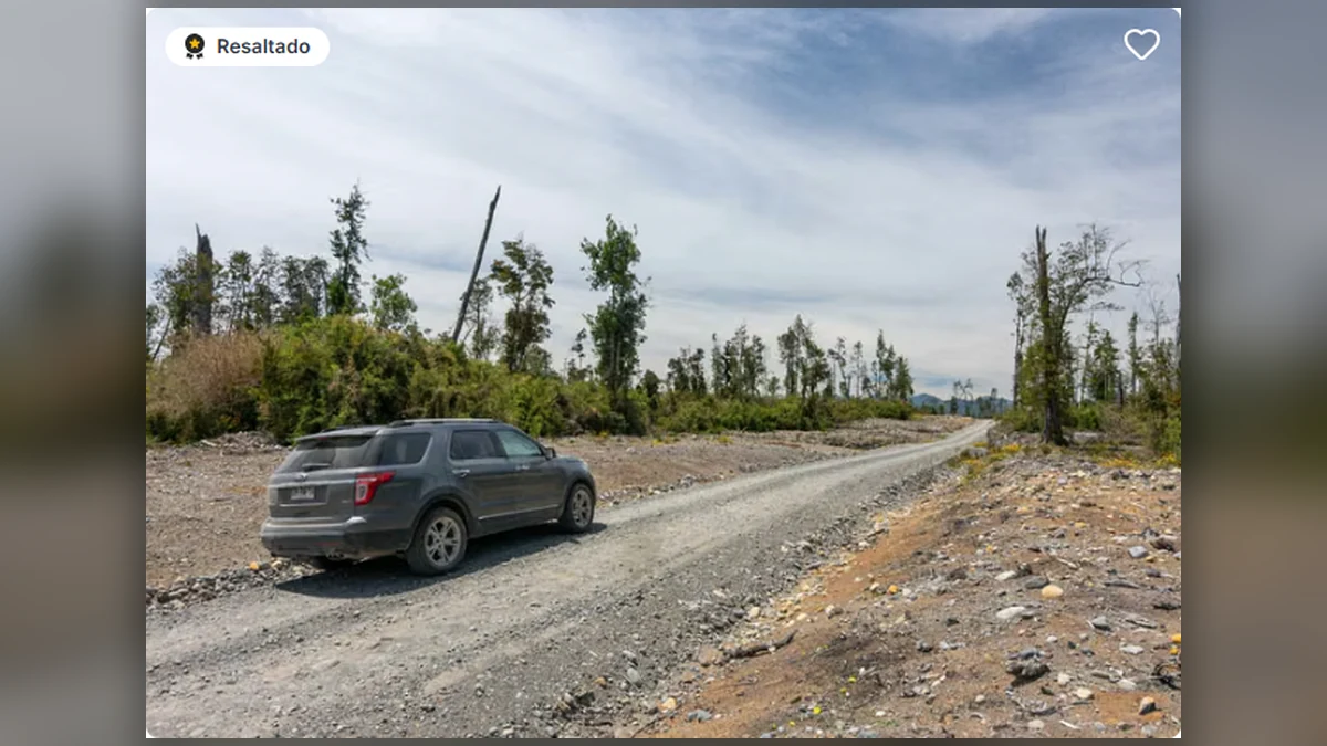 Parcela con vista al volcán y acceso vehicular