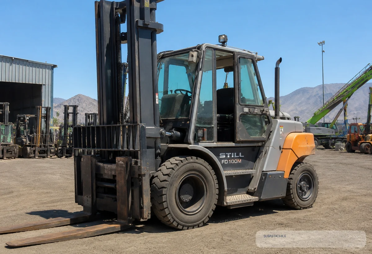 Grua Horquilla Diesel Still FD100M Año 2018 Serie A9ZB - Operativa